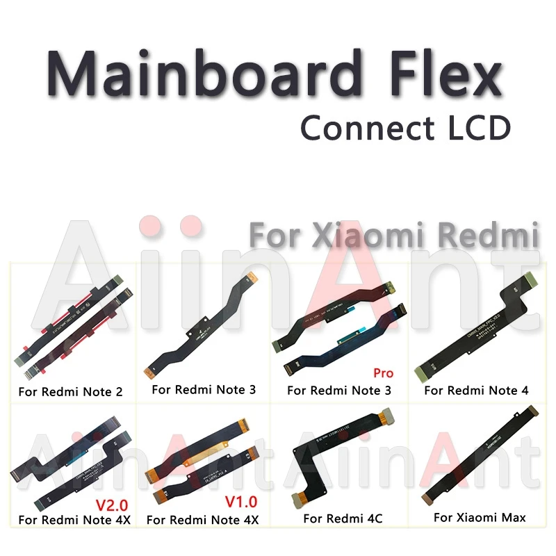 AiinAnt для Xiaomi Redmi Note 2 3 4 4a 4x 4C Pro главный материнская плата FPC ЖК-дисплей демонстрационная Подставка для зарядки с гибким кабелем