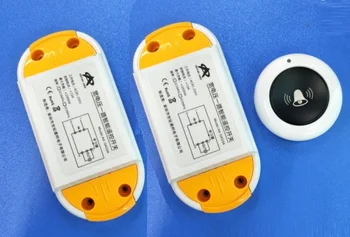 

AC85~250V 110V 220V Relay 1CH Wireless Remote Control Switch 2PCS Receiver Module and RF round Doorbell Remote Controls