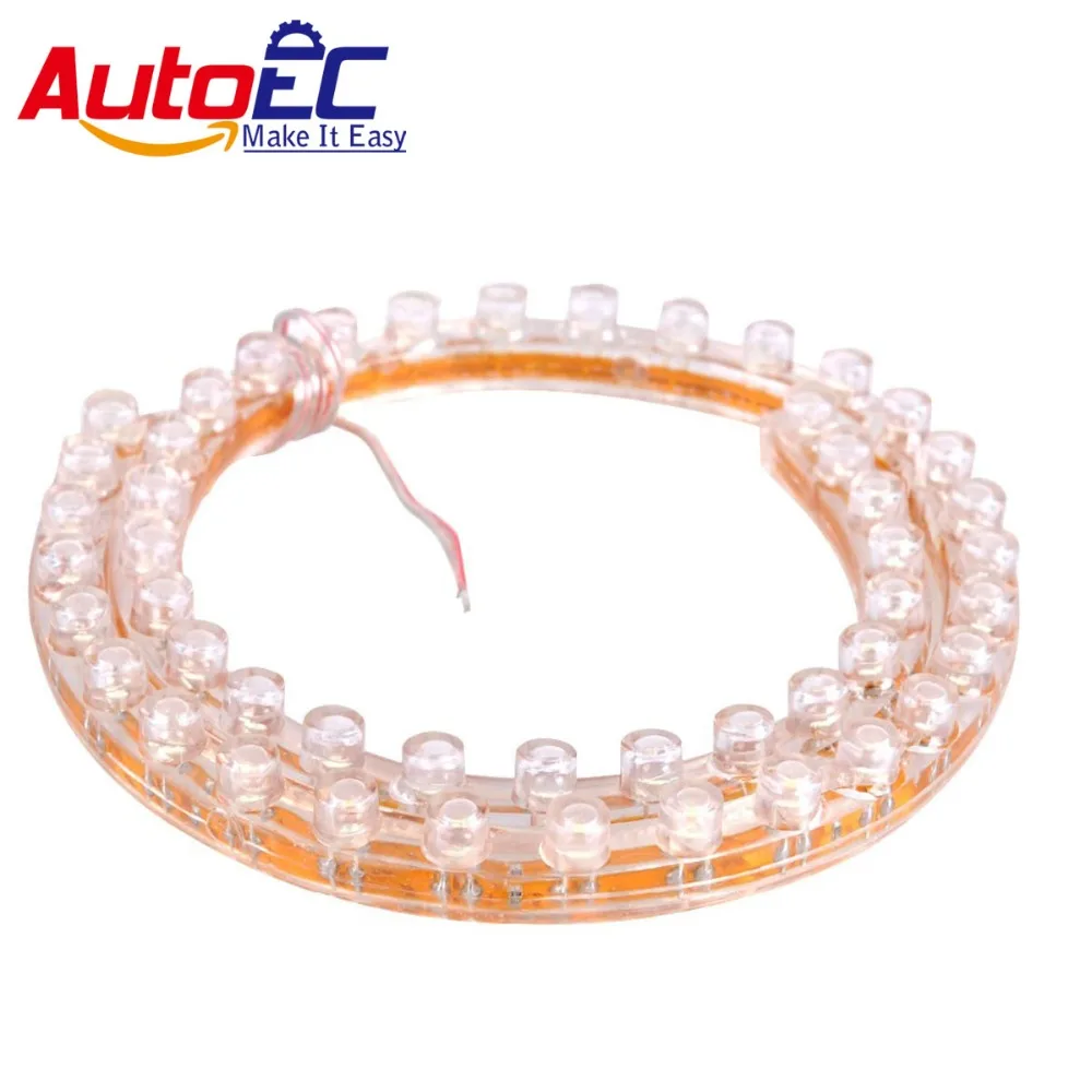 

AutoEC Flexible LED Strip Soft PVC DRL 24/48/72/96/120CM Angel eyes Car Motorcycle Black license plate light Luces Great Wall