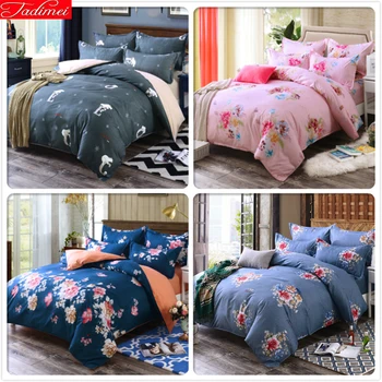 

Couple Big Size Aole Cotton Bed Linen 4pcs Bedding Set Full King Queen Quilt Duvet Cover 5/6/7 feet 1.5m 1.8m 2.0m 2.2m Bedsheet