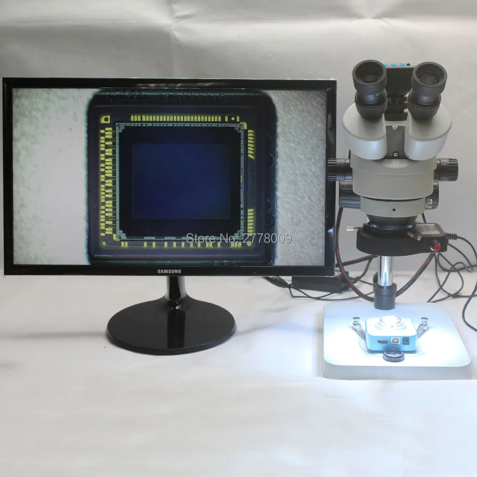 Тринокулярный Стерео микроскоп 3.5X-90X непрерывная зума 20MP 1080 P 60FPS HDMI USB Камера светодиодный свет телефон ремонт