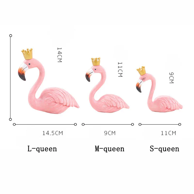 2 стиля декоративный, с рисунком Фламинго в форме милых животных орнамент декоративный Декор на стол Гостиная Спальня дома миниатюрные украшения