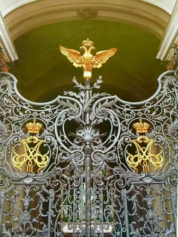 Железные ворота уединения готовые железные ворота жилые металлические ворота
