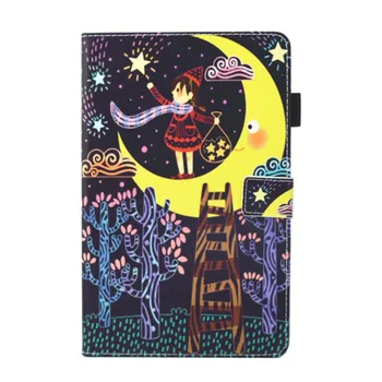 

For Samsung Galaxy Tab A 10.1 2016 T580 T585 Tablet Case Flip Cover Stand Wallet With Card slot Design pineapple Butterfly Kitty