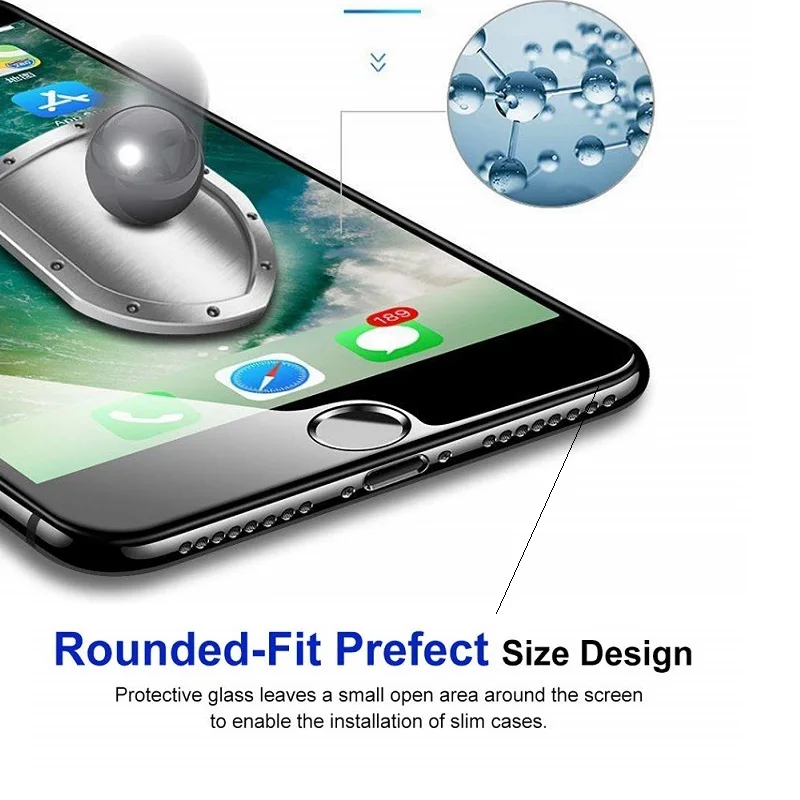 100pcs 2.5D Full Screen Glue Tempered Glass for iPhone 11 Screen Protector iPhone 11 Pro Max Protective Film 5.8in 6.1in 6.5in