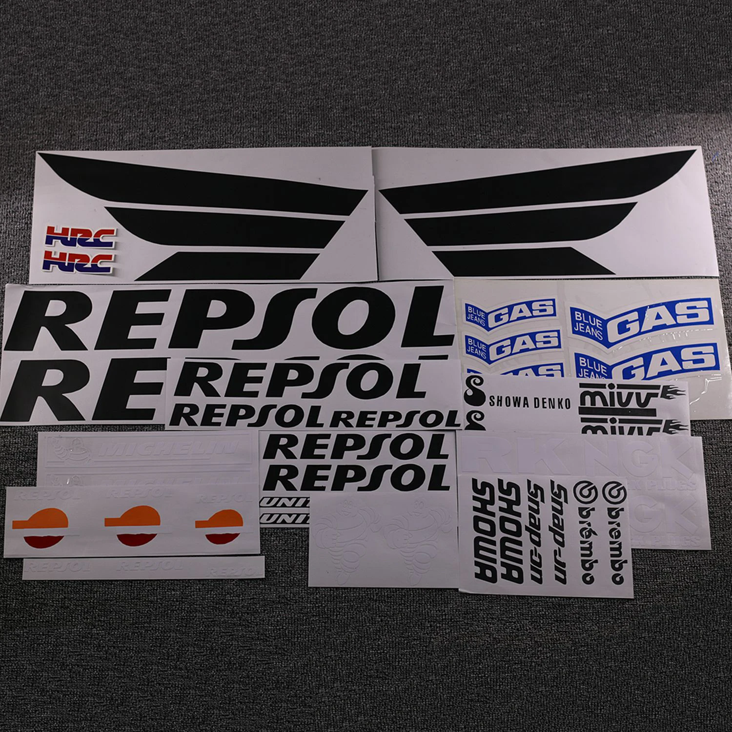 Мотоцикл обтекатель комплект наклейки Наклейка для Honda Repsol RCV CBR 250 600 1000 RR VTR HRC полный стикер s Наклейка деколь