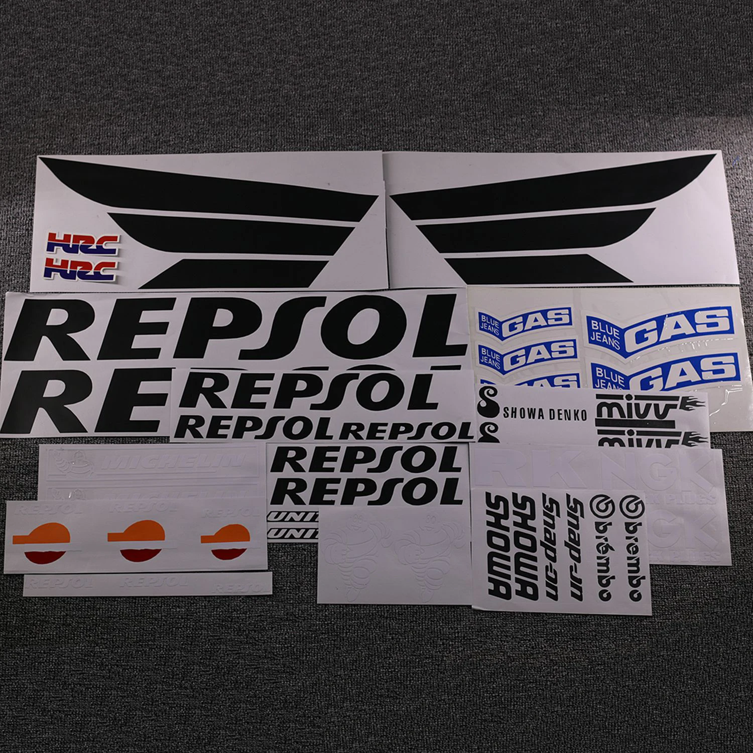 Набор стикеров для мотоцикла наклейки HONDA REPSOL RCV CBR 250 600 1000 RR VTR HRC полный набор