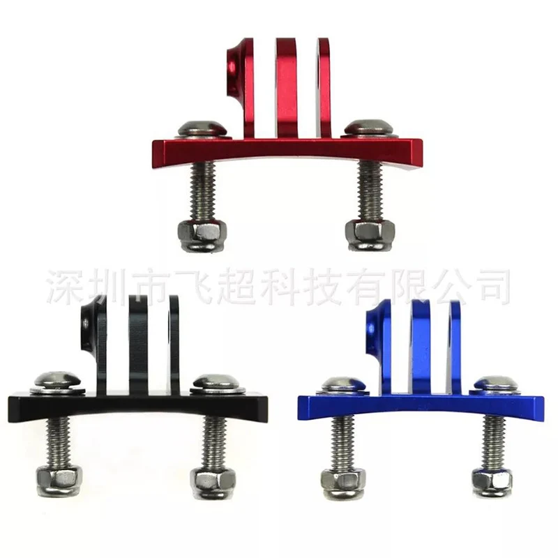 

Skydiving Helmet Fixed Mount CNC Aluminum Holder Adapter for GoPro Hero 7 6 5 4 Go Pro Session Xiaomi yi 4K SJCAM Action Camera