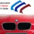 Para 2012-2014 BMW serie 1 116i 118i 120i 11 rejillas 3D M Styling Cubierta de la parrilla Parrilla Delantera Recortar Tiras de automovilismo pegatinas
