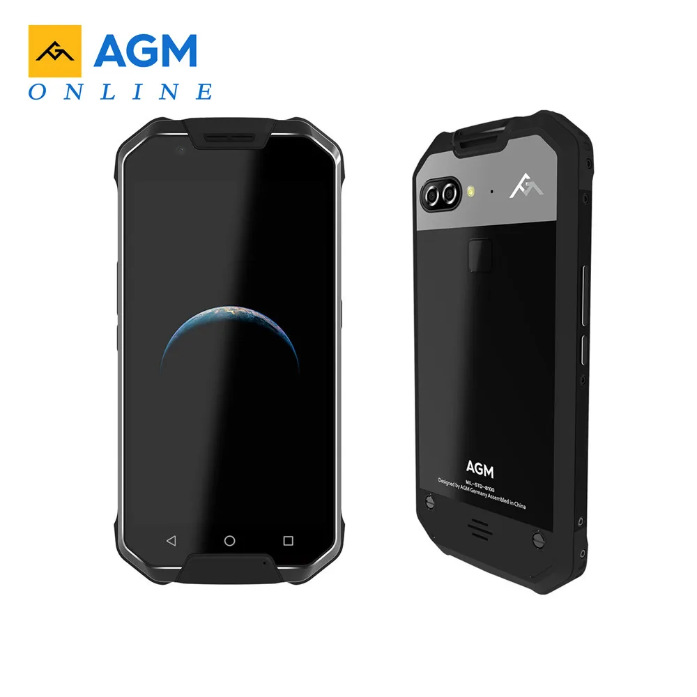 Смартфон AGM X2 EU 4G LTE, Android 7,0, 6 ГБ, 128 ГБ, IP68, водонепроницаемый, 5,5 дюймов, четыре ядра, 6000 мАч, поддержка VOC, датчик NFC, gps, OTG