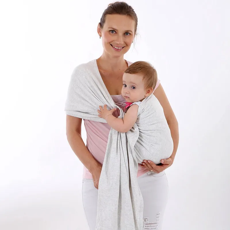 MOTOHOOD Adjustable Ergonomic Baby Carrier Metal Ring Sling Front Carry Kangaroo Cotton Warp Breast-Feeding Carrying 0-36months (3)