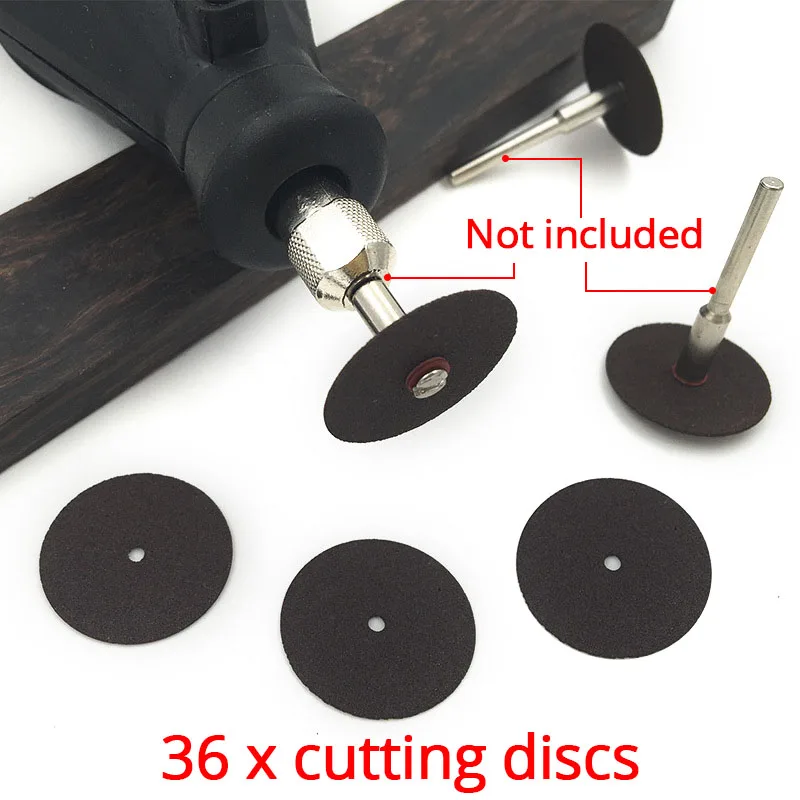 

36PCS Abrasives Cutting Disc Saw Blade Grinding Wheel For Dremel Accessories Rotating Tool Abrasive Sand Disc Tool Wood Fittings