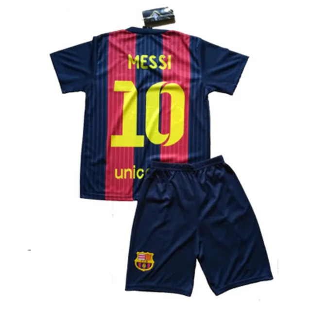 2016 3 14Y Kids Football Kits Children Football Clothing Set Breathable