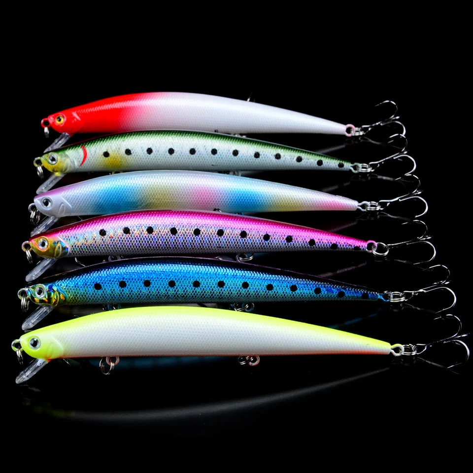 Фото LINGYUE 56 шт./лот набор смешанных приманок Minnow кривошипная приманка и мягкая лягушка рыболовные снасти 56 различных цветов воблеры рыболовные снасти №2