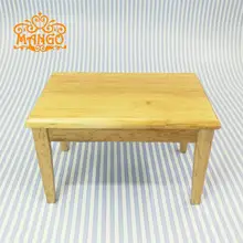 Мини кукольный домик мини Мебель для ресторанов модель игрушки деревянные Цвет квадратный стол одного элемента