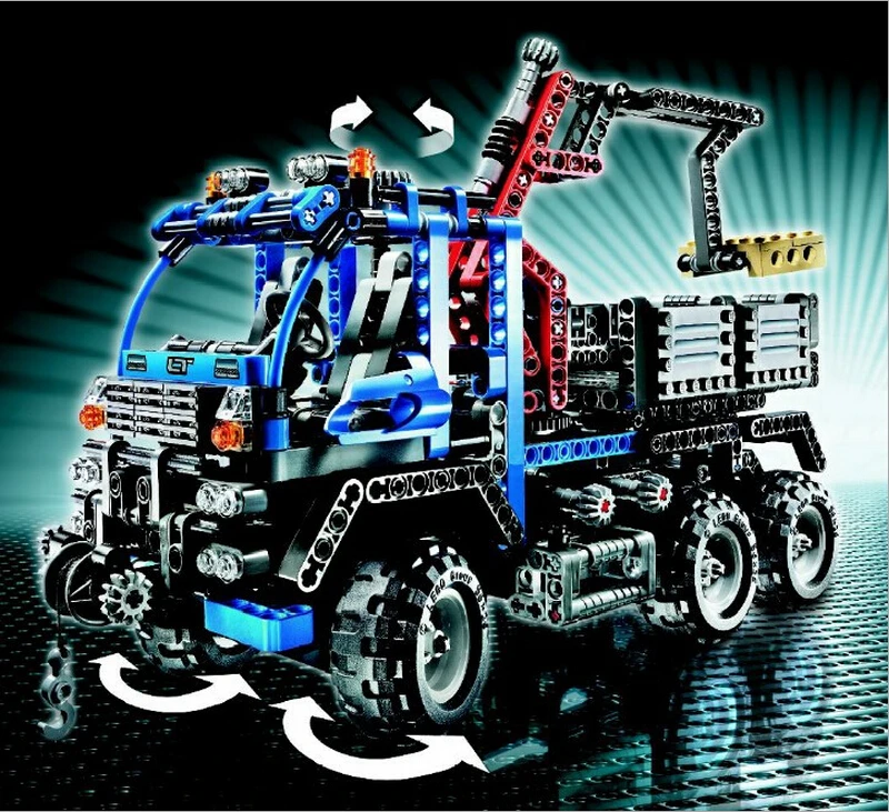

DECOOL Dumpers 3331 large 805pcs Exploiture Crane model Enlighten Plastic building blocks sets educational children diy toys