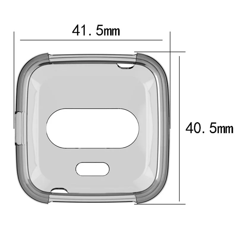 2PCS Case Ultra Slim TPU Protector Smart Watch Case Cover ForFitbit versa Lite Full Covered Screen Protector 40AP511