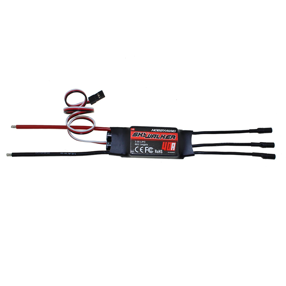 Hobbywing Skywalker 15A 20A 30A 40A 50A 60A 80A ESC Регулятор скорости с UBEC для RC FPV квадрокоптера RC беспилотные самолеты - Цвет: 40A