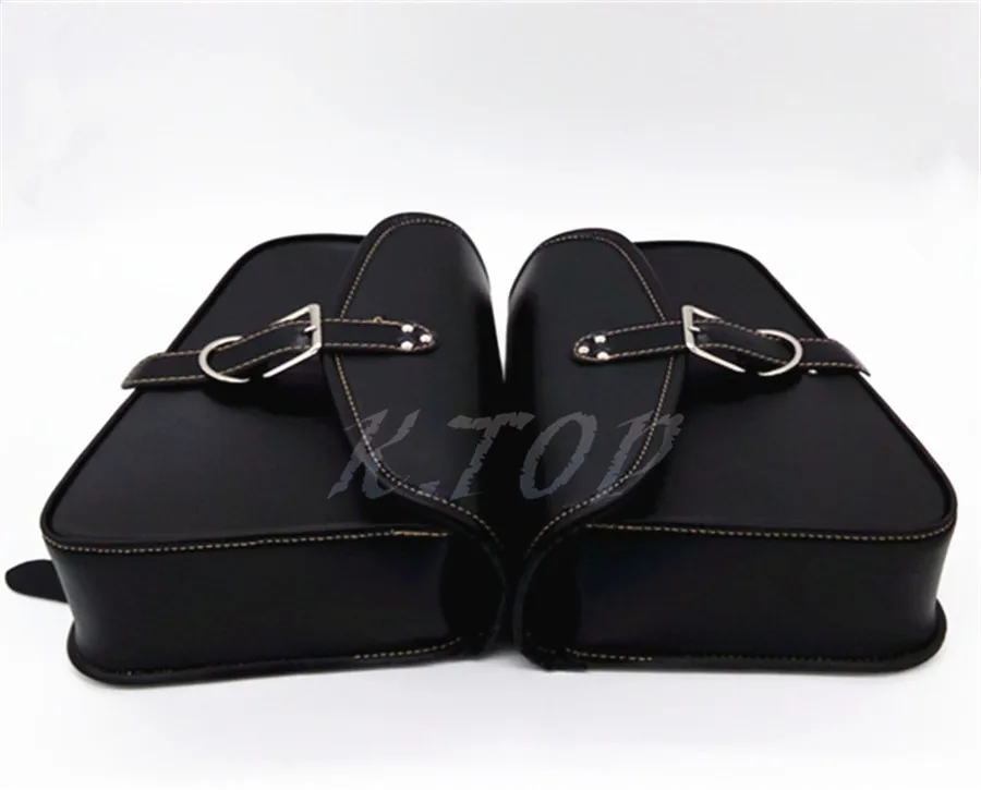 1 Пара Мотоциклов ПУ Кожа Saddlebag Saddle Bag Luggage Bag, Пригодный Для Harley Sportster XL 883