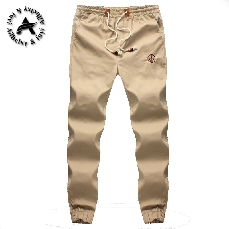 New Fashion Plus Size Men Pants Fit Cotton jogger pants