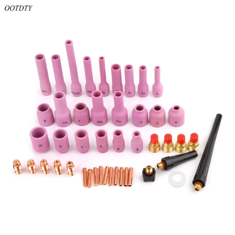 Tig welding gas lense cup collet kit for wp 9 20 25 torch bodies