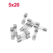 10 pz/lotto una vendita 5*20mm fusibili per tubi in vetro soffiato veloce 5 mm 250V 0.5 1 2 3 4 5 6 8 10 15 20 25 30 un fusibile AMP