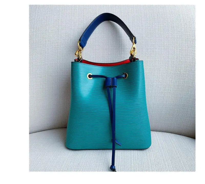 Новинка лета, женская сумка-тоут из натуральной кожи, высокое качество, сумка через плечо для женщин, роскошная брендовая дизайнерская женская сумочка - Цвет: Сиренево-синего цвета