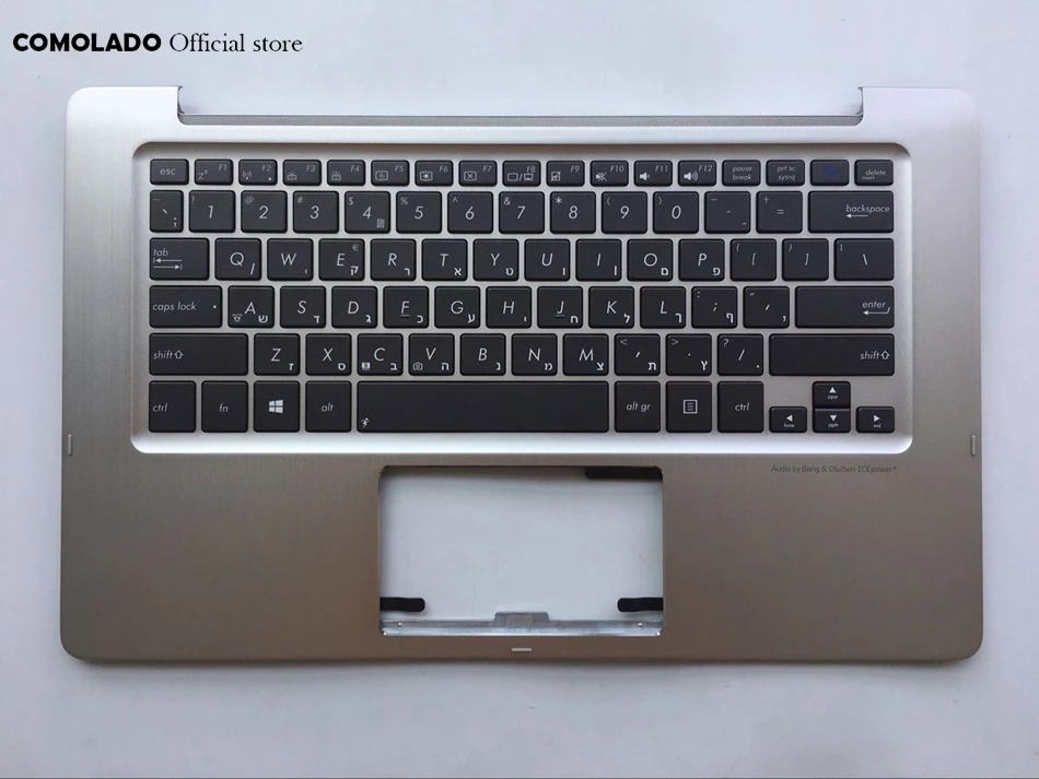 HB Hebrew Keyboard For ASUS TX300 TX300CA keyboard with palmrest top case with backlight HB Layout
