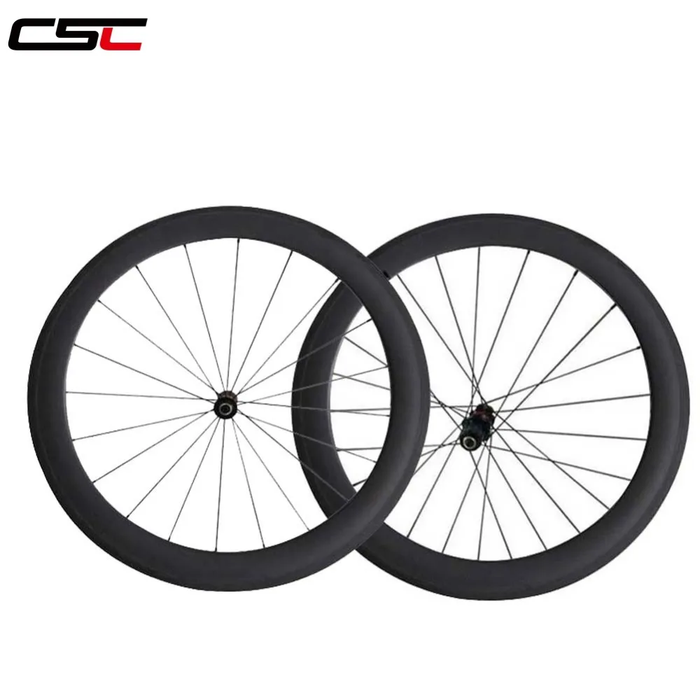 60mm Tubular Carbon Wheels Carbon Fibre 23mm Width D T 240 Hub Road