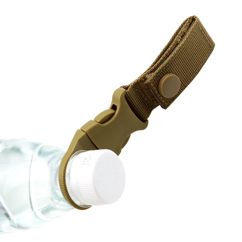 

Outdoor Military Nylon Webbing Buckle Hook Water Bottle Holder Clip EDC Climb Carabiner Belt Backpack Hanger Camp High quality