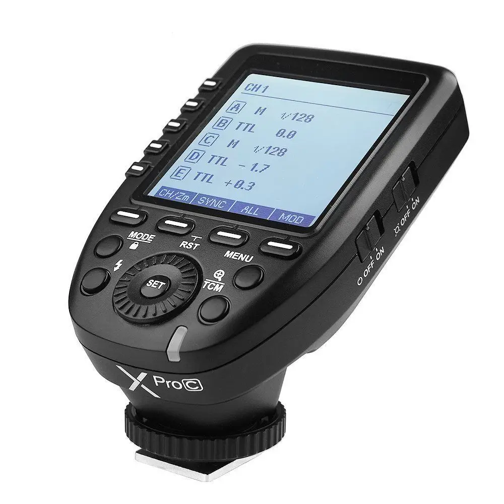  Godox XPro-C Wireless Flash Trigger Transmitter X System for Flash Support E-TTL II Auto HSS + 2PCS
