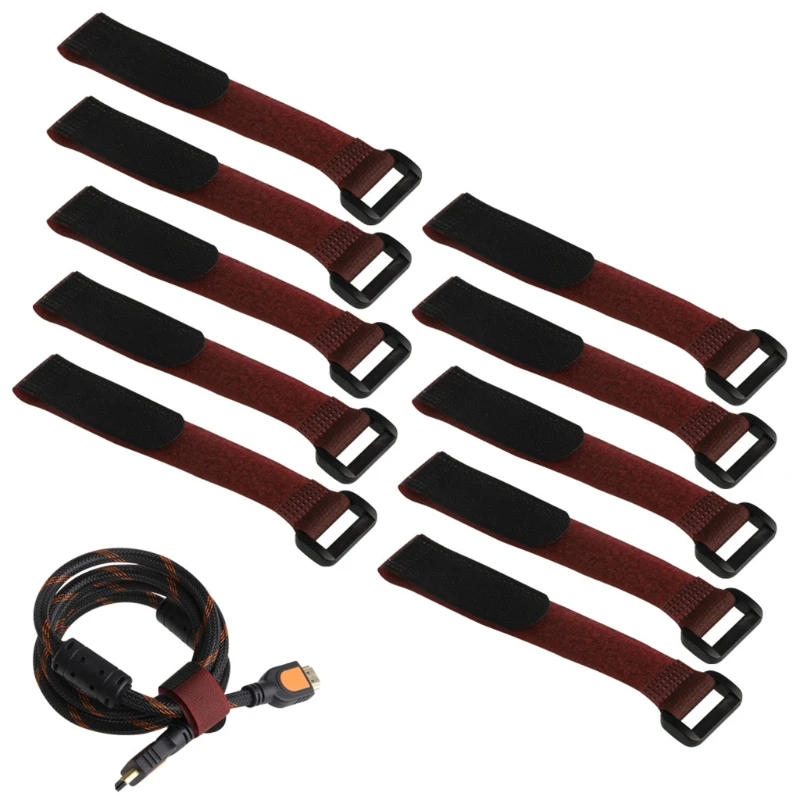 10Pcs 20*2cm Strong RC Battery Tie Down Strap Reusable Antiskid Cable