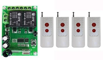 

DC24V 2CH 1000m Long Range Wireless RF Remote Control Switch Transmitter+Receiver for Appliances Gate Garage Door window /lamp
