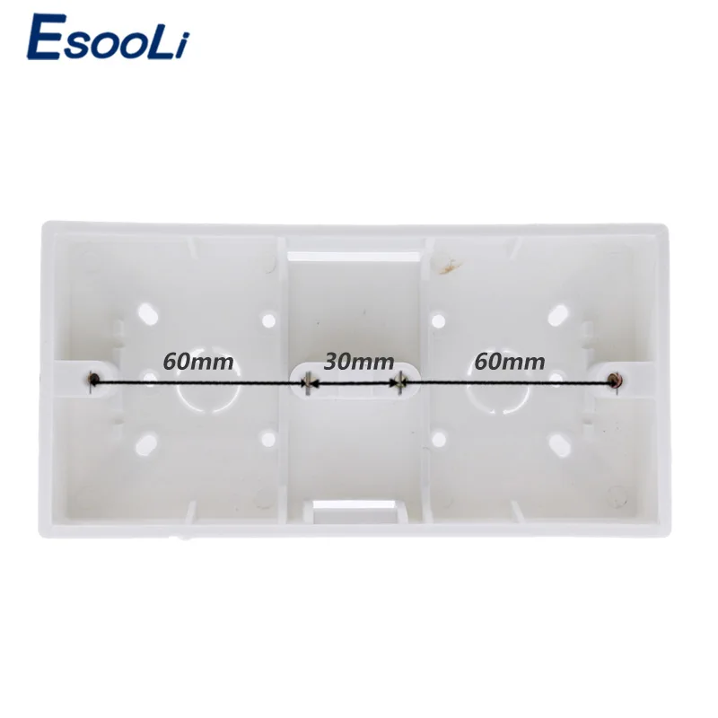 Esooli распределительная коробка для монтажа в стену внутренняя кассета белая задняя коробка 137*83*56 мм для 146 мм* 86 мм Стандартный сенсорный переключатель и USB разъем