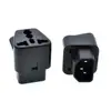 IEC 320 C14 To Universal Female Power Adapter AC Power Plug Connector Black/White* ► Photo 3/6