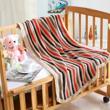 Полоса Нить Одеяло детская Корзина Carpet Nap Одеяло Хлопок Бросить Геометрическая Трикотажные Одеяло Диван-Кровать Плоскости Мягкие Взрослых Дети