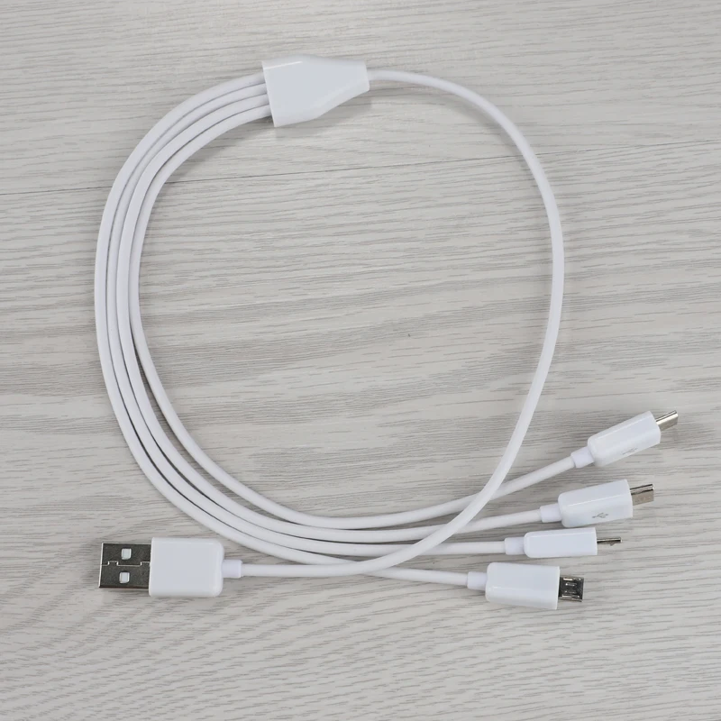 50 см 4 в 1 кабель зарядного устройства микро usb питания USB сразу|Кабели для