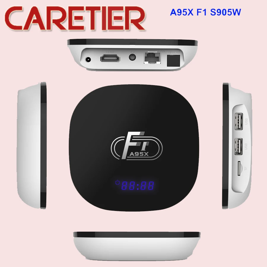 A95X F1 Amlogic S905W 2 Гб оперативной памяти 16 встроенной 4G Wi Fi 100 Мбит/с 4K H.265 Smart TV BOX PK X96MINI