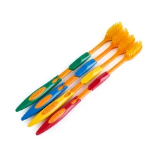 4 шт./компл. высокое качество Ультрамягкая зубная щетка бамбук древесный уголь Нано чистка зубов Гигиена полости рта черный или желтый голова