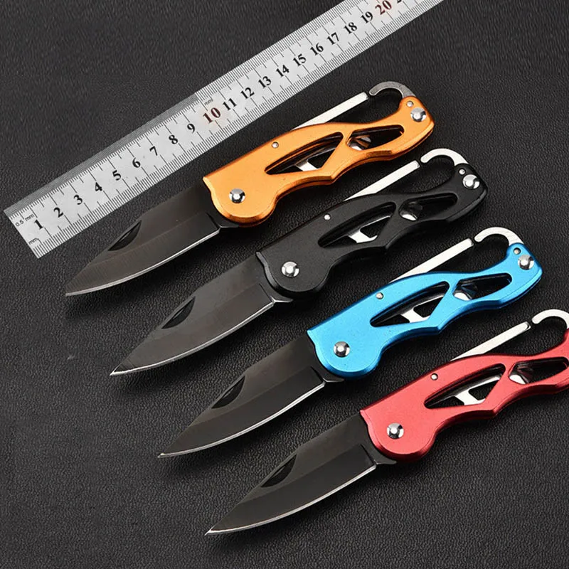 

Multifunction Folding Fold Knife Portable Key Ring Camping Mini Peeler Keychain Tactical Rescue Survival Outdoor Tool Hunting