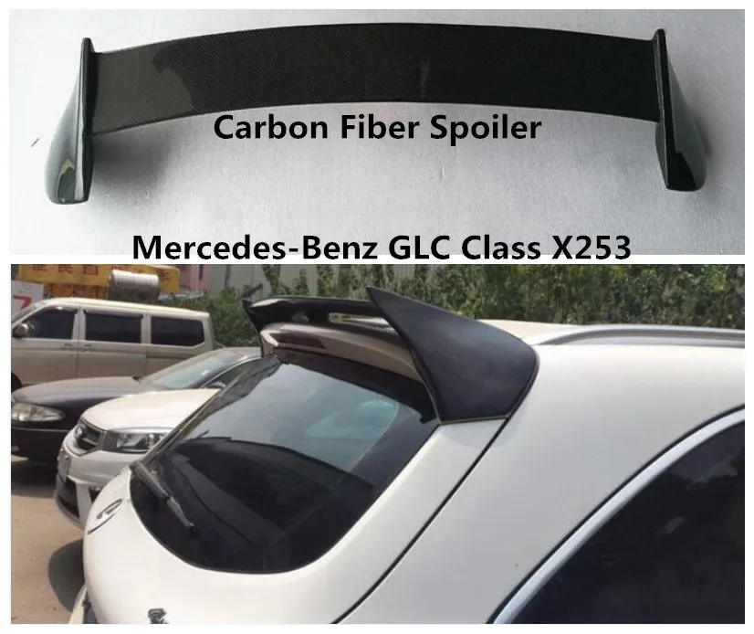 Спойлер из углеродного волокна для Mercedes-Benz GLC Class X253 W253 2016 17 18 2019 высокое качество