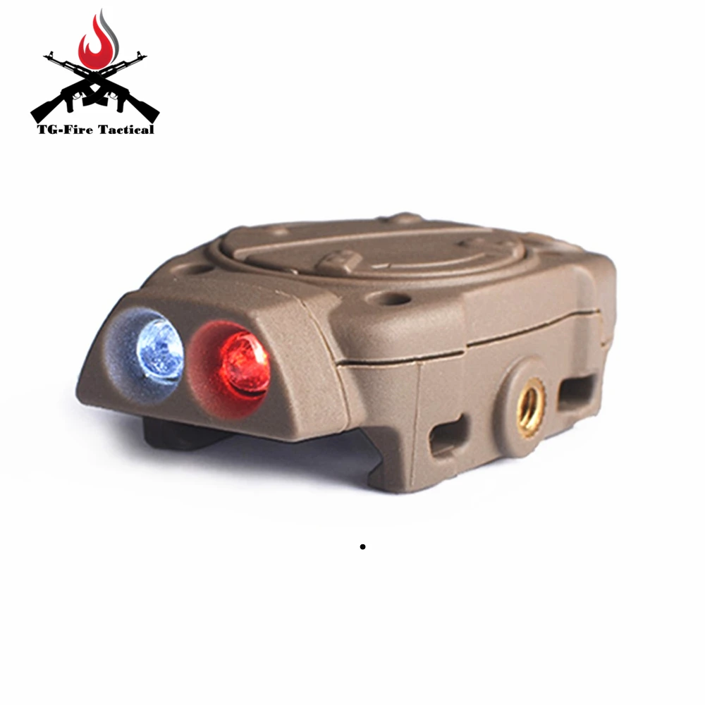 Ferroviário com Interruptor Luz para Picatinny Softair Tático Noite Evolução Capacete Remoto Luz Cauda Branco Vermelho ir Arma Luzes 10 Softair tático noite evolução capacete luz para