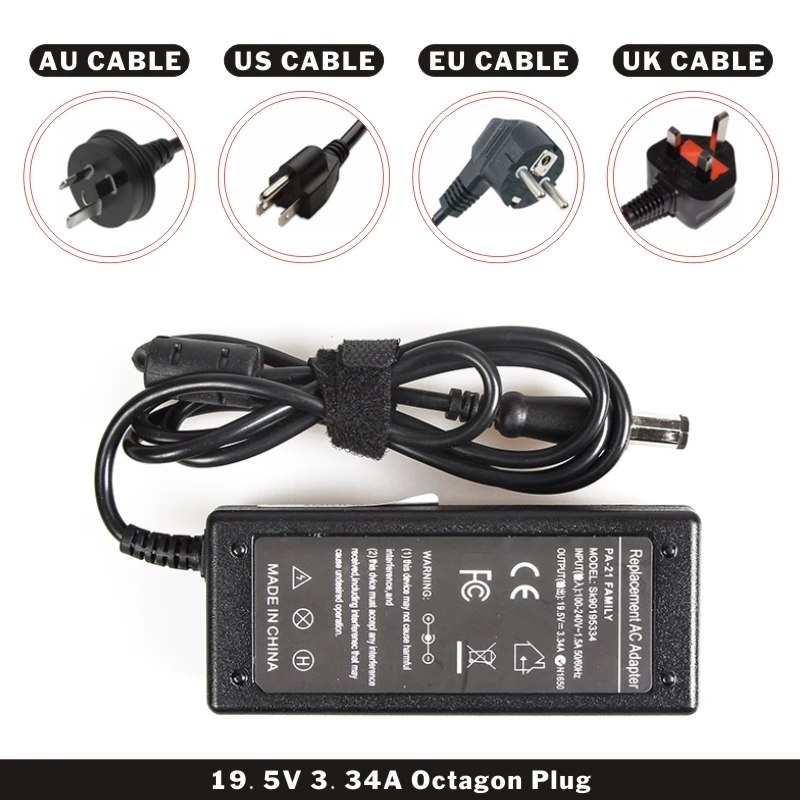 FDBRO зарядное устройство для ноутбука 19 5 V 3.34A адаптер питания AC Dell Inspiron 1318 1440 1545 1750