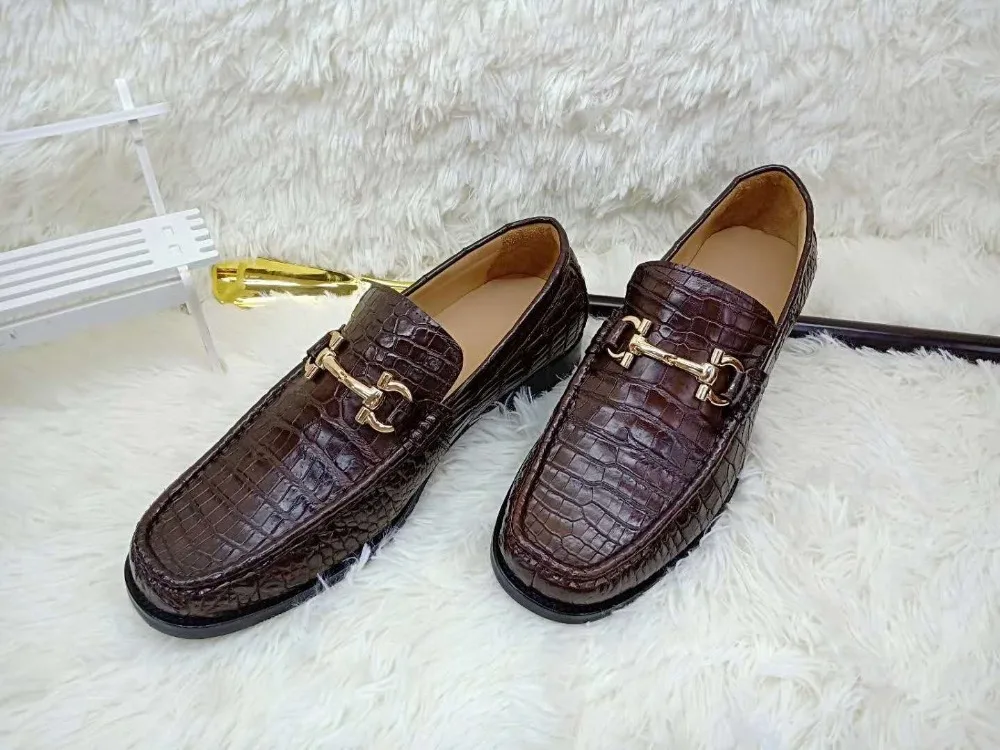 chaussure peau de crocodile