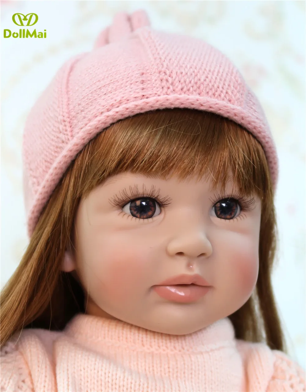 Bebes Reborn Dolls de Silicone Girl хлопковое тело 60 см младенец Кукла реборн игрушки для детей Новорожденный ребенок bebe кукла rebon подарки