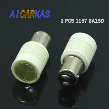 

AICARKAS 2PCS Car Signal Lamp S25 1157 BA15D P21/5W LED Super Bright Auto Brake Lights Rear Light 12V 24V 6W Spotlights 6000K