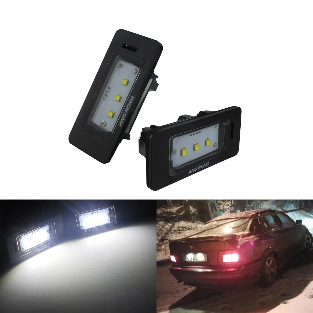 ANGRONG 2x15 Вт SMD светодиодный номерной светильник 3 Series для BMW E90 E92 E93 E91 F30|Сигнальная