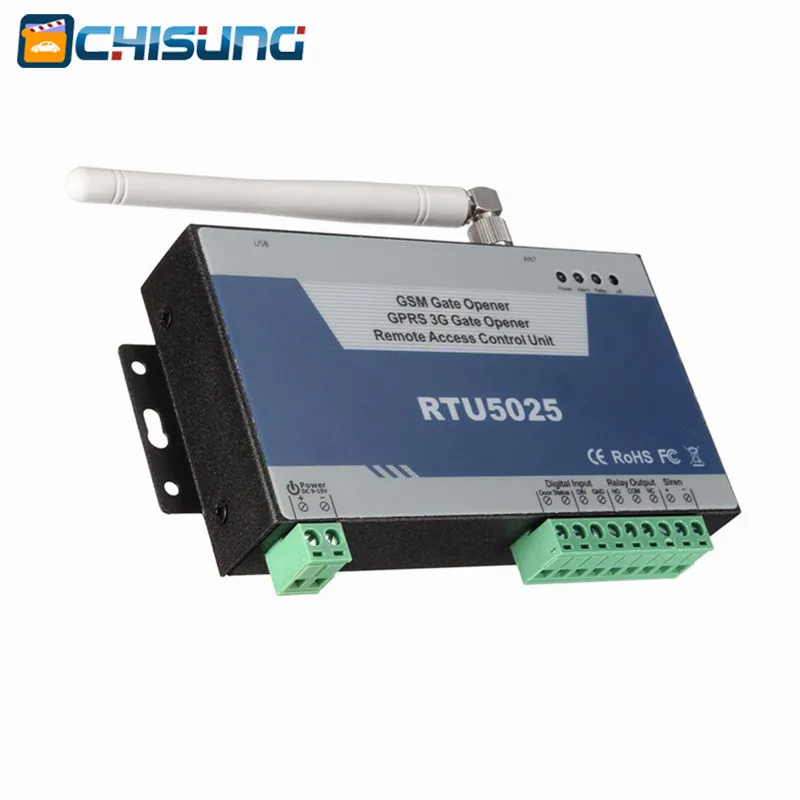 GSM switch Gate Opener GPRS 3G Door Opener(RTU5025) Remote Access Control Unit 999 users open Gate