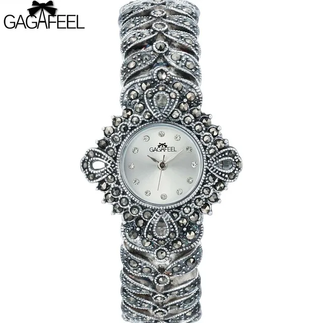 100% 925 Sterling Silver Watch Lady Women Thail Silver Wristwatch Quartz Bracele 100% 925 Sterling Silver Watch Lady Women Thail Silver Wristwatch Quartz Bracele