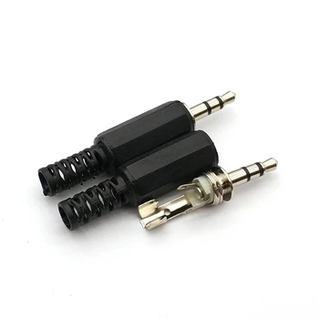

2 Pcs Male 3.5mm audio Plug Audio connector 3.5mm jack plug 3.5 stereo plug